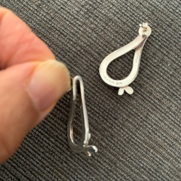 925 Sterling silver earrings with butterfly motif - Picture 4 of 4